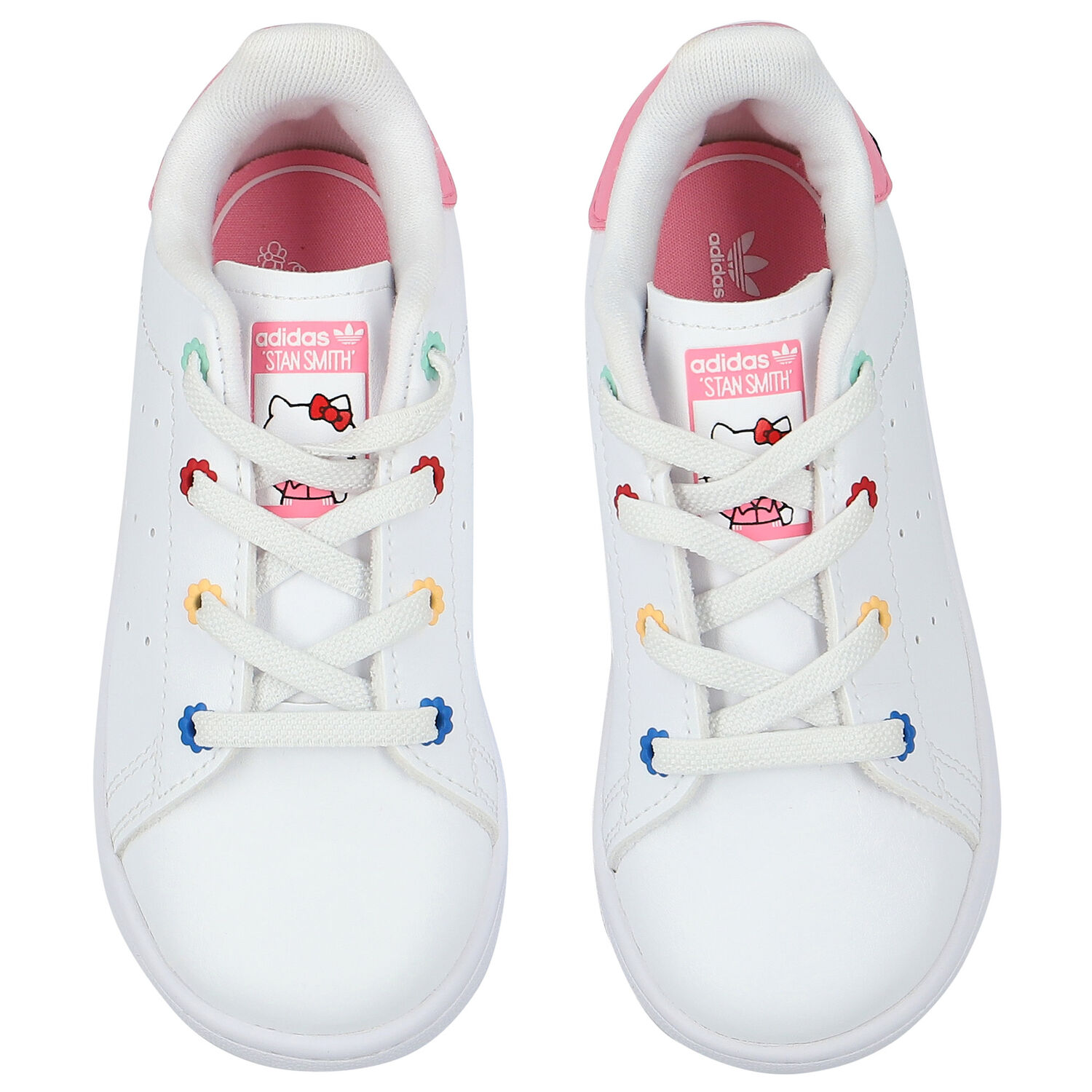 White & Pink Hello Kitty Stan Smith Trainers, 1, hi-res