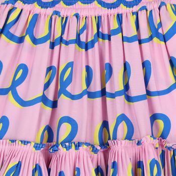 Girls Pink Pleated Skirt