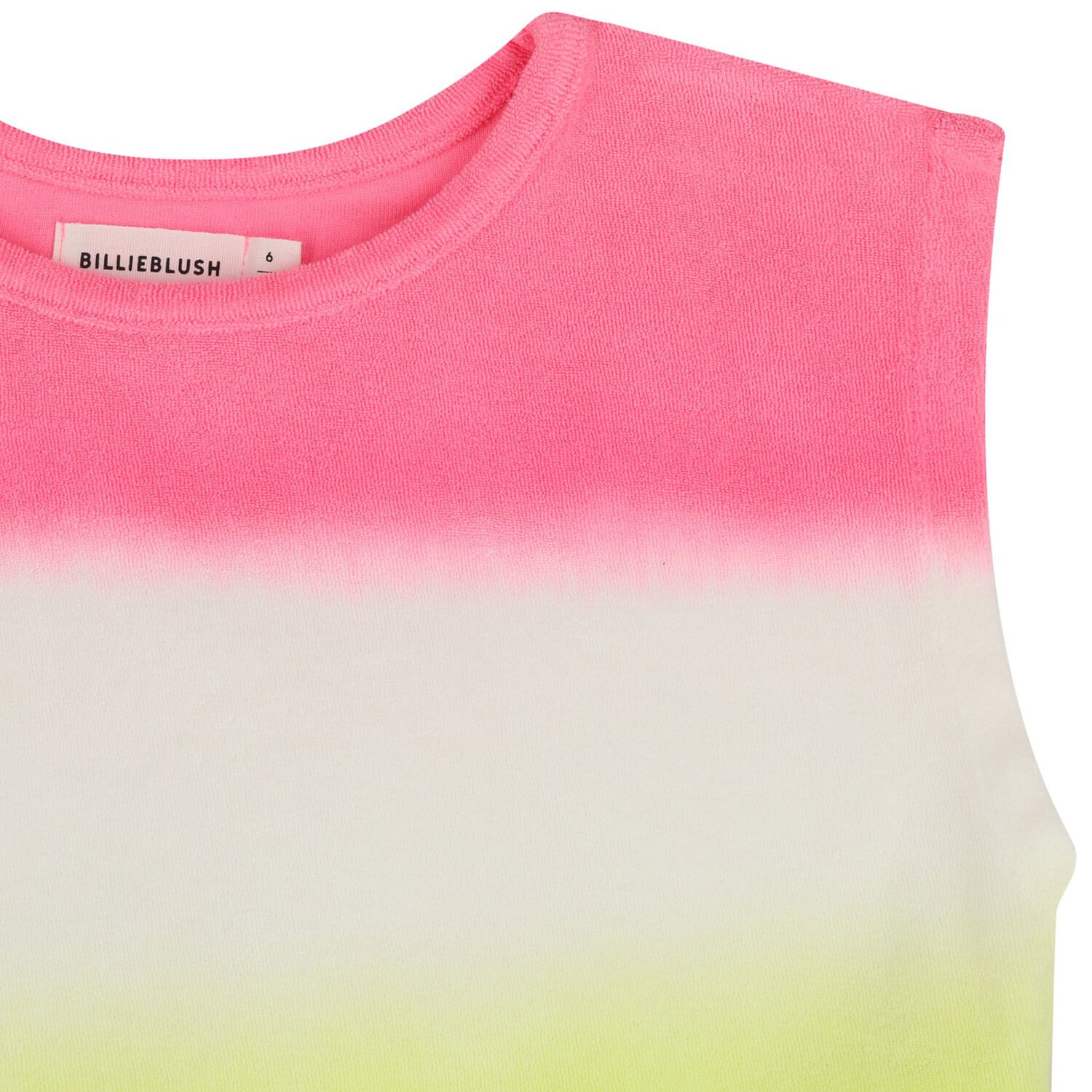 Girls Pink & Yellow Ombre Top, 1, hi-res