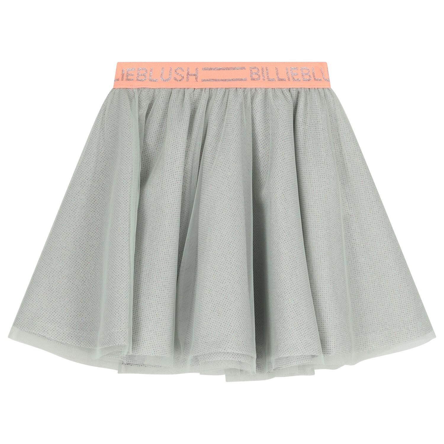 Girls Grey & Pink Logo Skirt, 1, hi-res