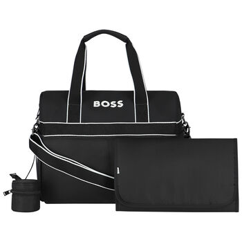 Black Logo Baby Changing Bag