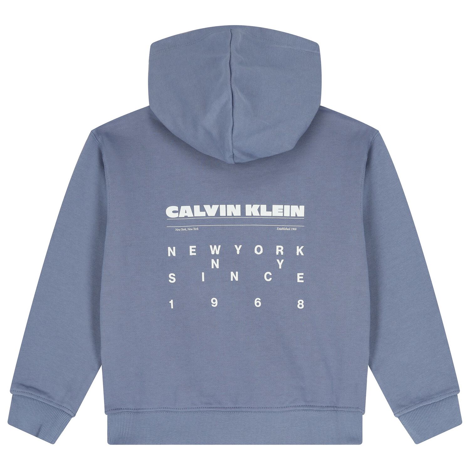 Boys Blue Logo Hooded Top, 2, hi-res