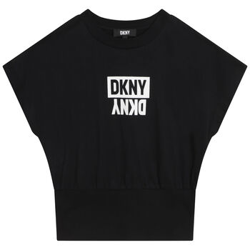 Girls Black Logo T-Shirt