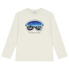 Boys Ivory Long Sleeve Top, 1, hi-res