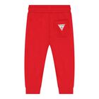 Baby Boys White & Red Logo Tracksuit, 1, hi-res