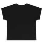 Girls Black Logo T-Shirt, 1, hi-res