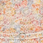 Girls Orange Floral Belted Dress, 1, hi-res