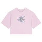 Girls Pink Logo T-Shirt, 2, hi-res