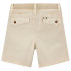 Boys Beige Shorts, 1, hi-res