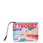 Girls Purple Logo Pouch, 1, hi-res