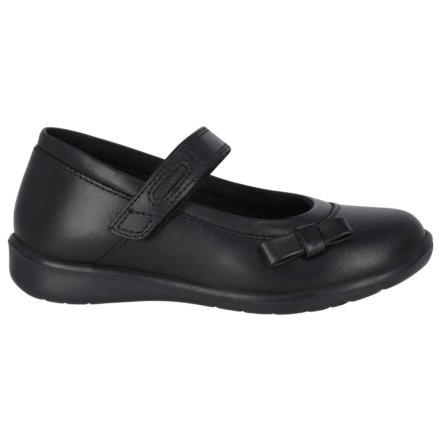 حذاء بنات جلد باللون الأسود, 1, hi-res image number null