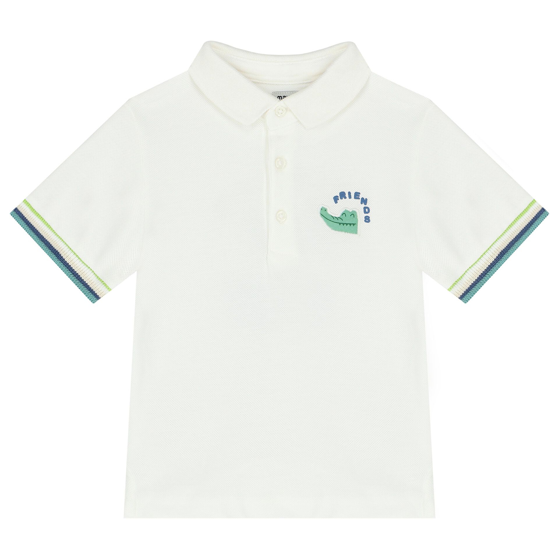 Mayoral Younger Boys Ivory Polo Shirt | Junior Couture