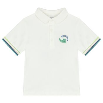 Younger Boys Ivory Polo Shirt