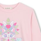 Girls Pink Glitter Cat Long Sleeve Top, 1, hi-res