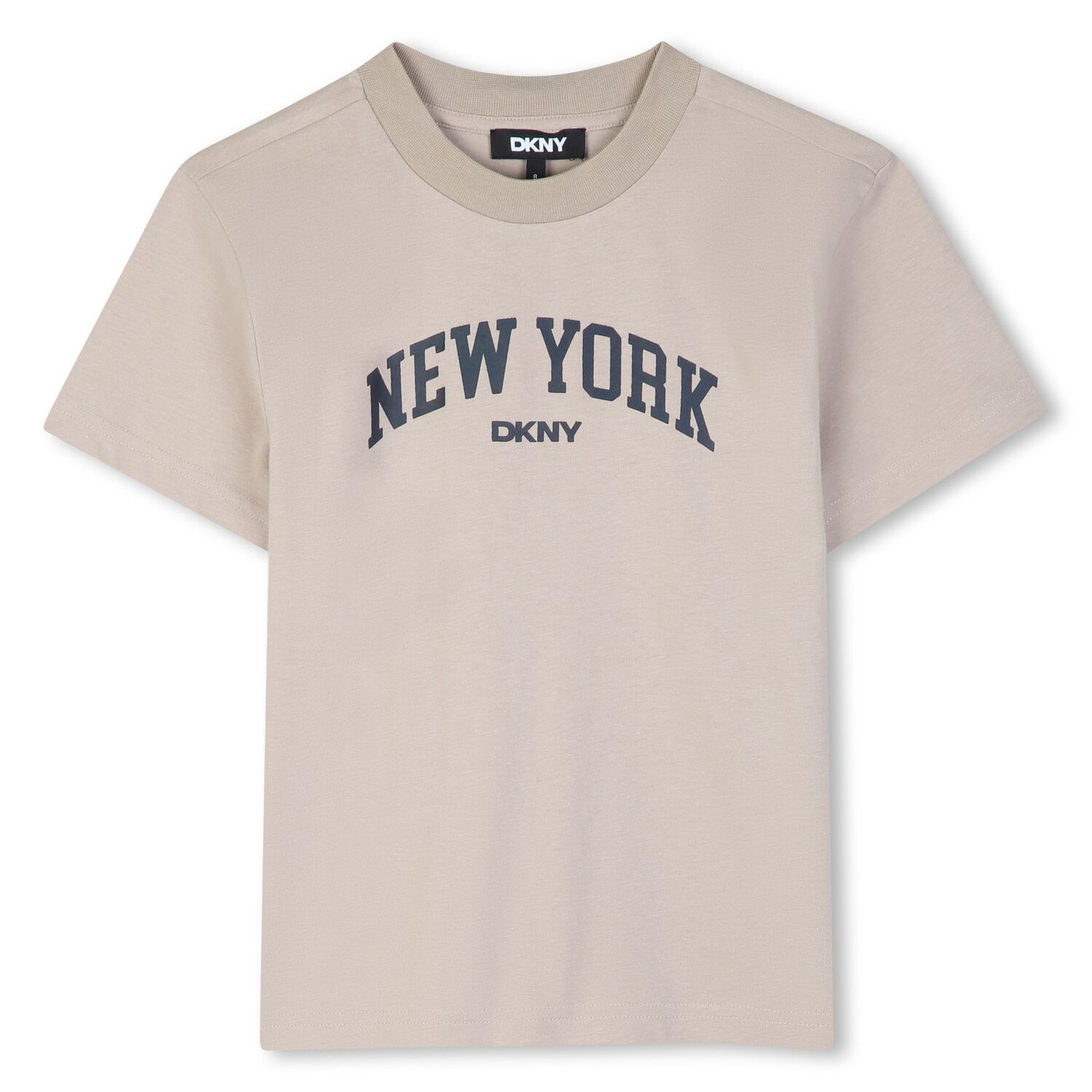 Boys Beige & Navy Blue Logo Joggers Set, 1, hi-res