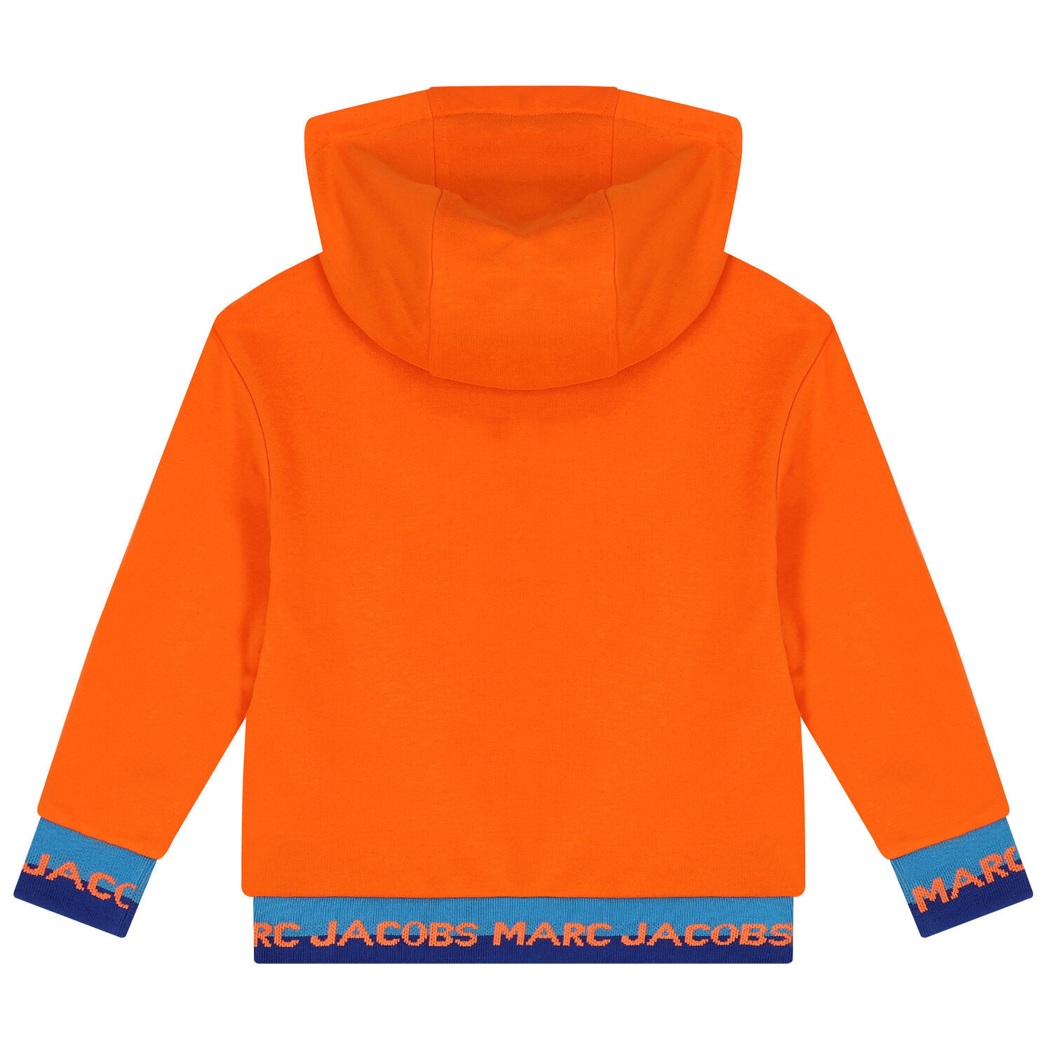 Boys Orange Logo Hooded Top, 1, hi-res image number null