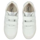 Boys White Logo Trainers, 1, hi-res