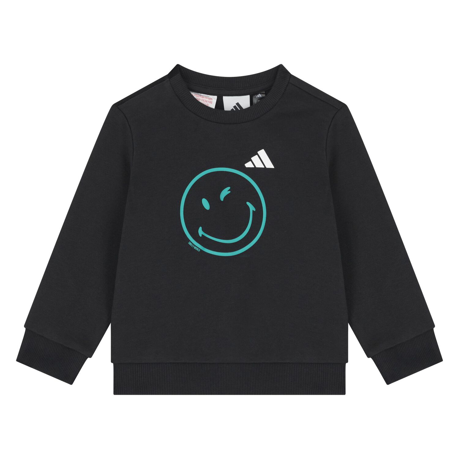 Younger Black Smiley Logo Tracksuit, 1, hi-res image number null