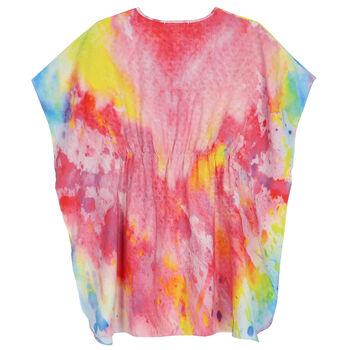 Girls Pink, Yellow & Red Kaftan
