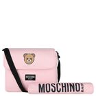 Girls Pink Teddy Bear Baby Changing Bag, 4, hi-res