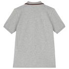 Boys Grey Polo Shirt, 1, hi-res