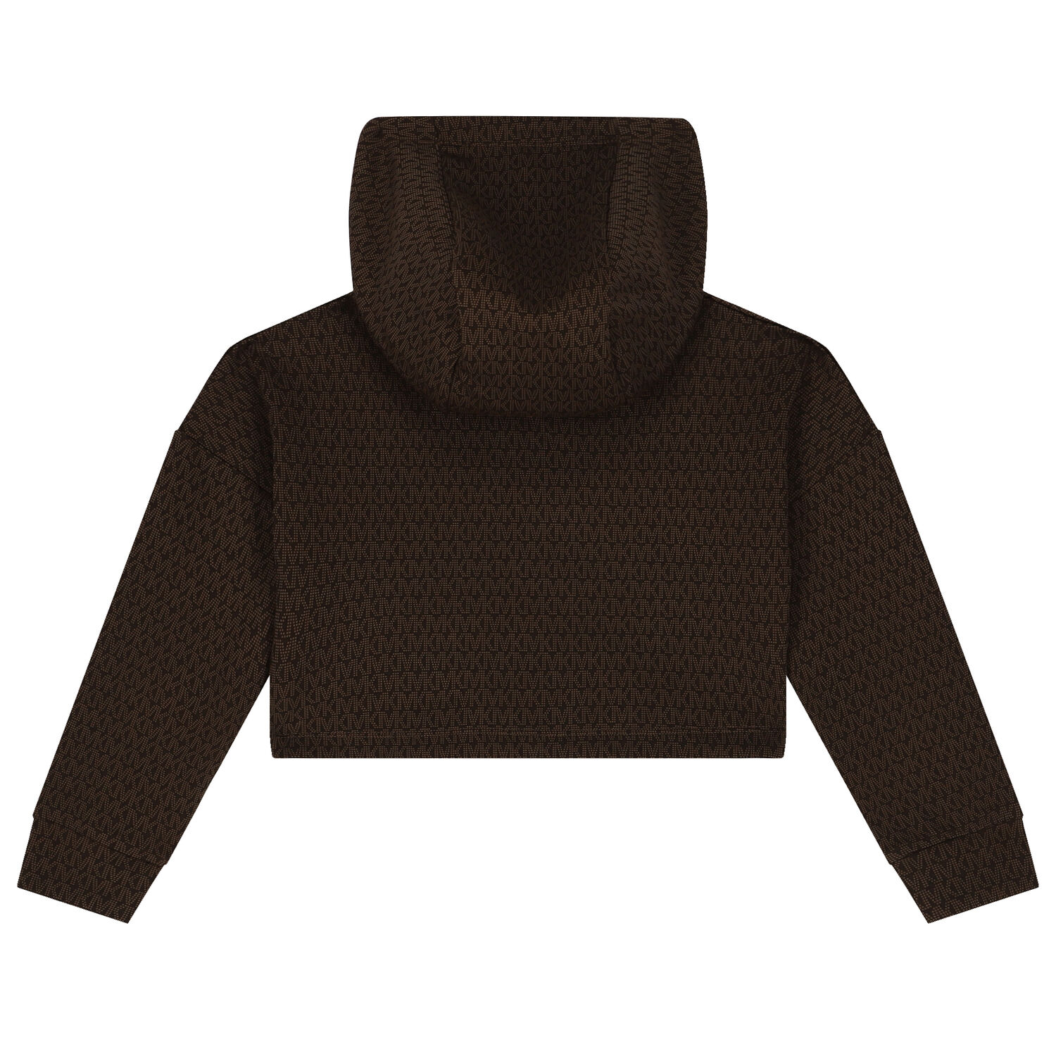 Girls Brown Logo Hooded Top, 1, hi-res image number null