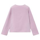 Girls Pink Floral Long Sleeve Top, 2, hi-res