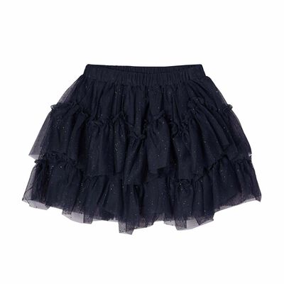 Girls Navy Tulle Skirt