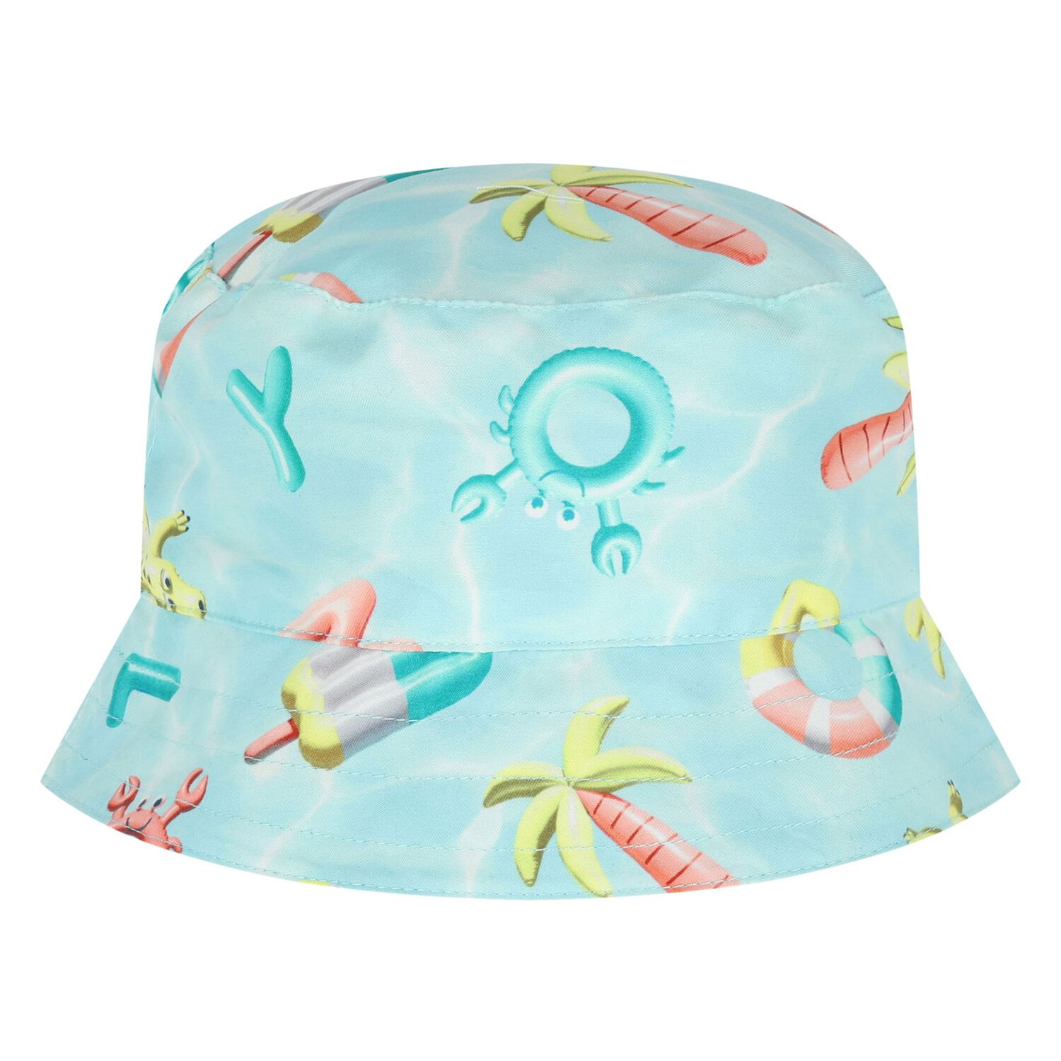Younger Boys Aqua Swim Shorts & Reversible Hat Set, 3, hi-res