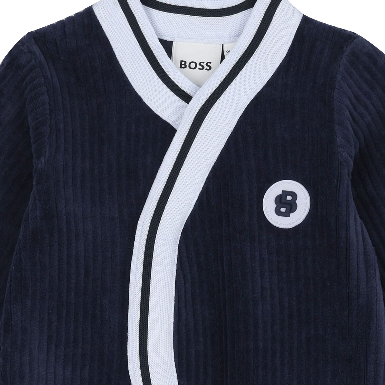 Baby Boys Navy Blue Logo Babygrow Gift Set, 3, hi-res