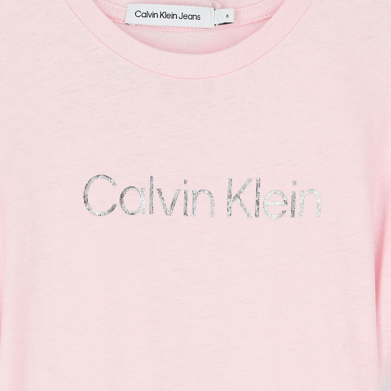 Girls Pink Logo Dress, 3, hi-res