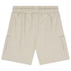 طقم شورت للأولاد باللون العاجي والبيج, 1, hi-res