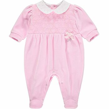 Baby Girls Pink Hearts Babygrow