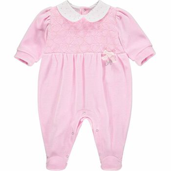 Baby Girls Pink Hearts Babygrow