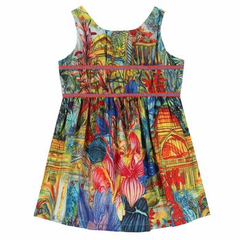 Girls Multi Coloured Printed Dress