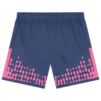 Boys Blue & Pink Mbapp&eacute; Logo Dri-Fit Shorts
