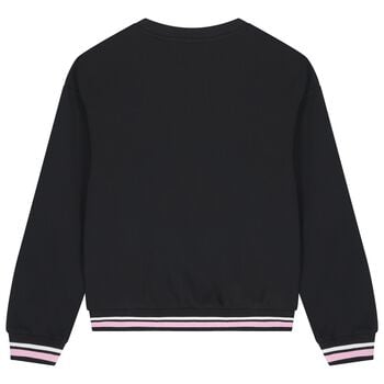  Girls Black Logo Sweatshirt