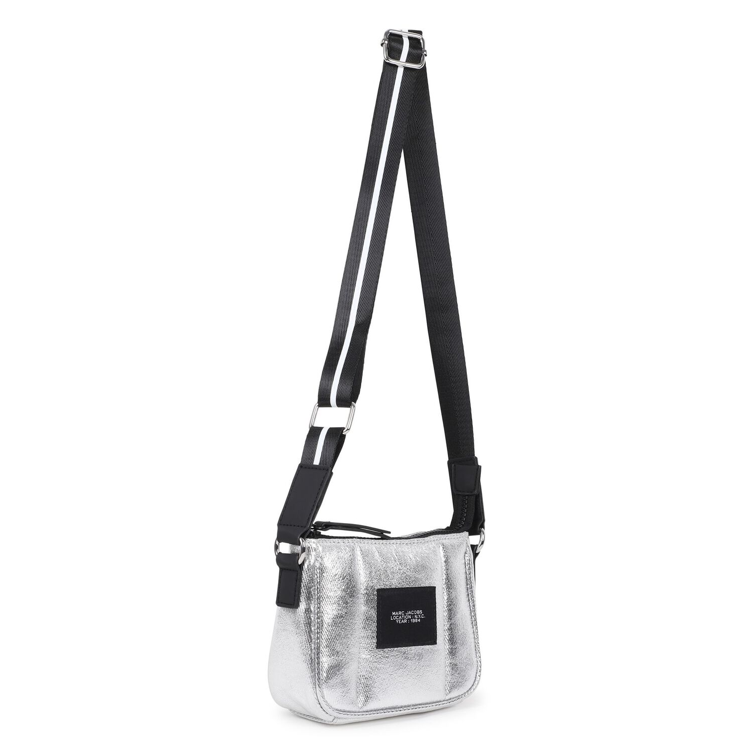 حقيبه يد بنات بالشعار باللون الفضي, 1, hi-res