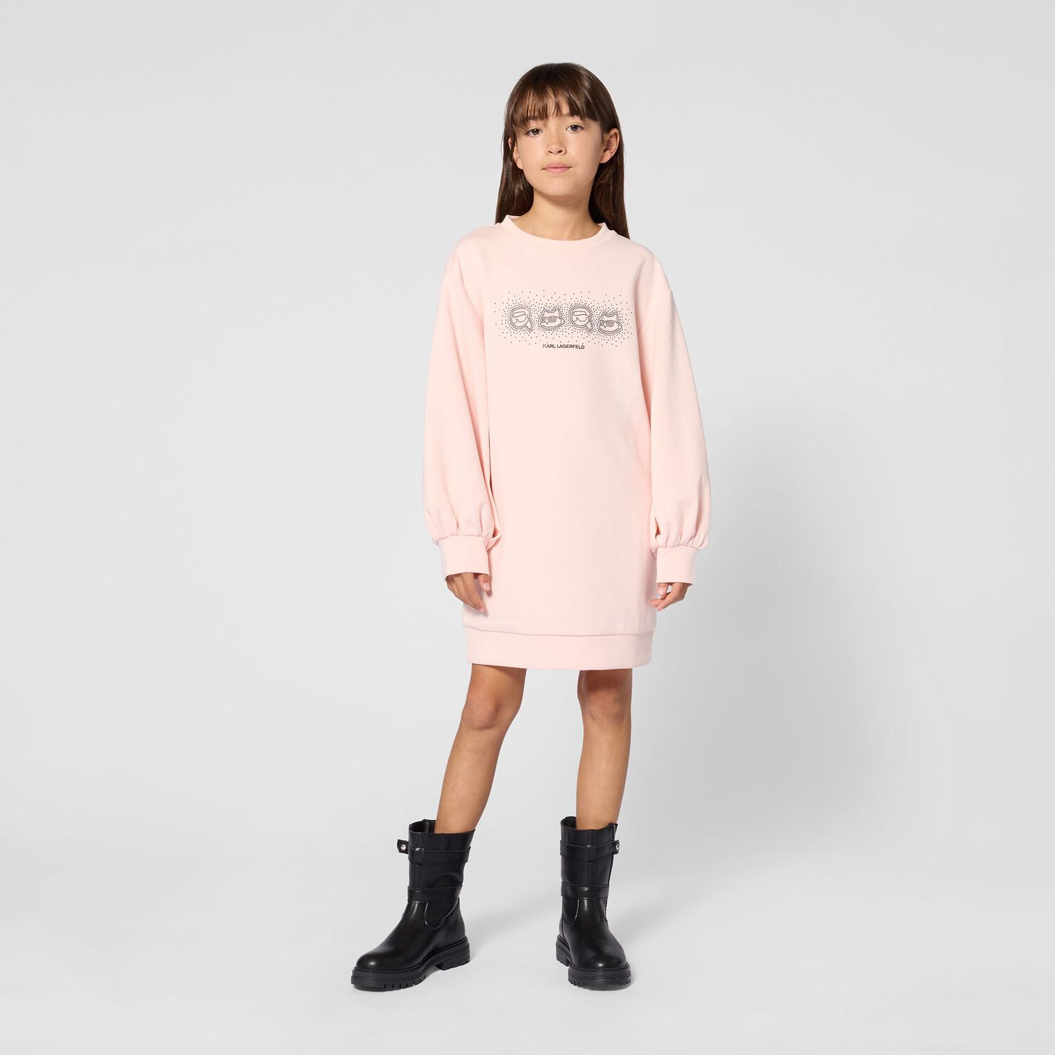 Mini Me Pink Ikonik Karl & Choupette Dress, 1, hi-res