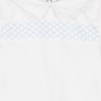 Baby Boys White Babygrow