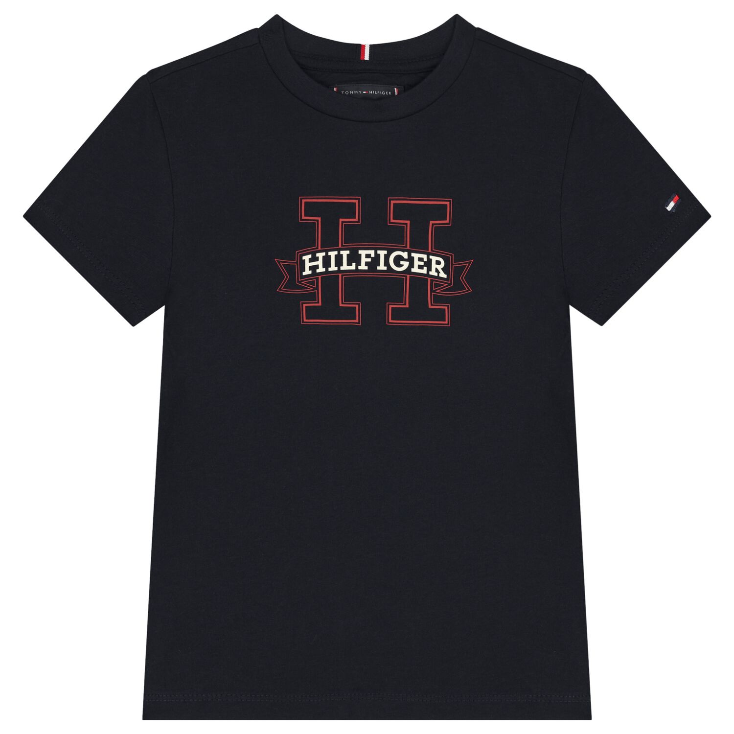 Boys Navy Blue Logo T-Shirt, 1, hi-res image number null