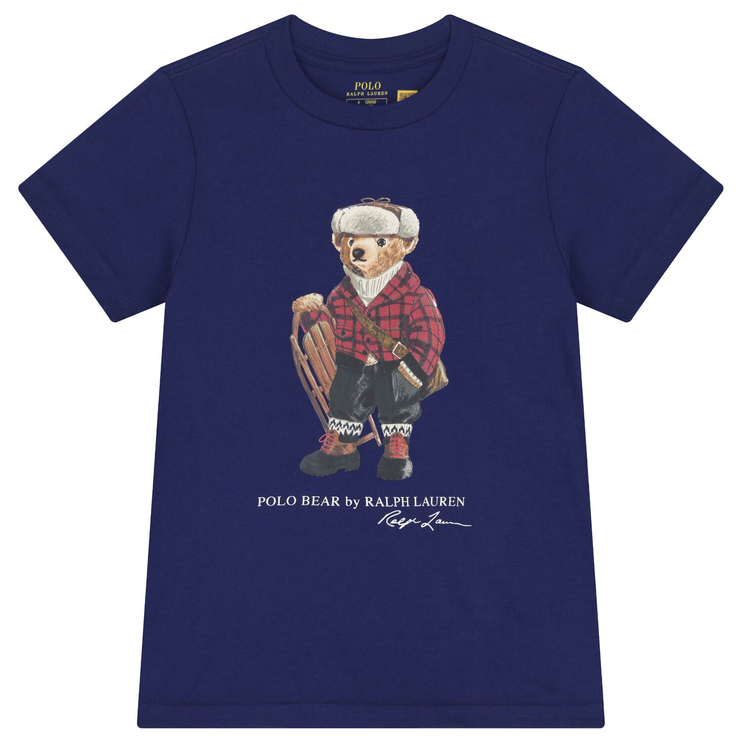 Boys Blue Polo Bear T-Shirt, 1, hi-res image number null