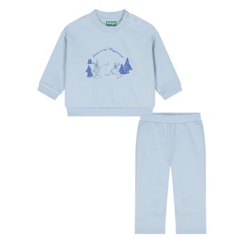 Younger Boys Blue Logo Tracksuit