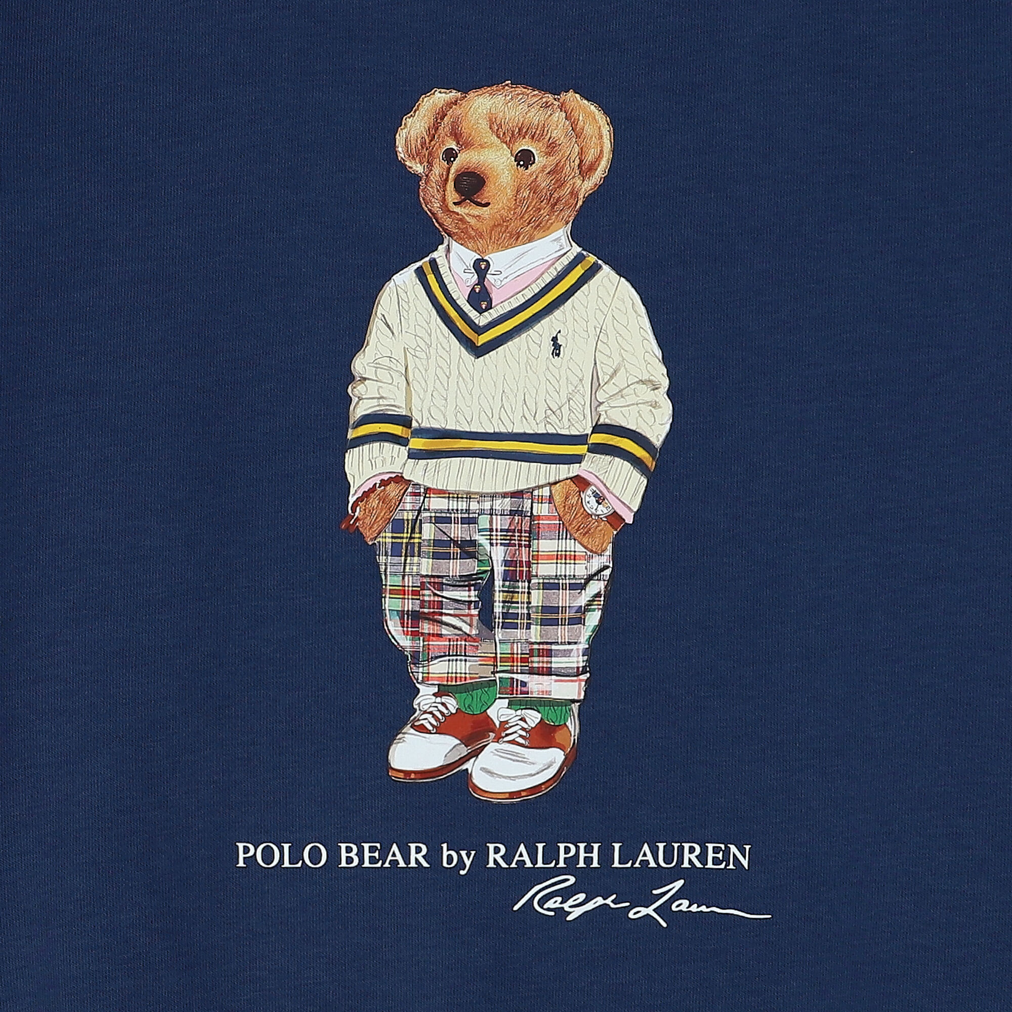 Ralph Lauren Boys Navy Blue Polo Bear Sweatshirt | Junior