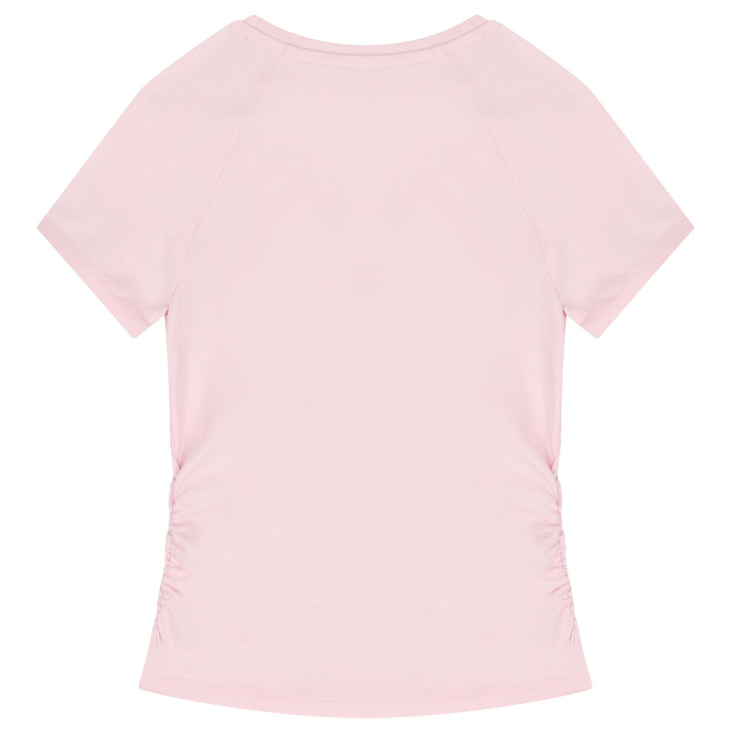 Girls Pink Embellished Logo T-Shirt, 2, hi-res