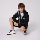 شورت بالشعار باللون الأسود, 1, hi-res