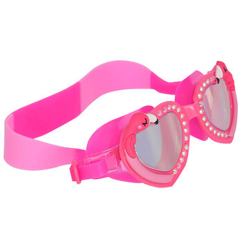 نظارة سباحة باللون الوردي للبنات