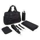 Black Logo Baby Changing Bag, 1, hi-res