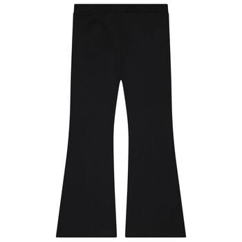 Girls Black Teddy Bear Trousers