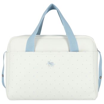 Boys Ivory & Blue Stars Baby Changing Bag